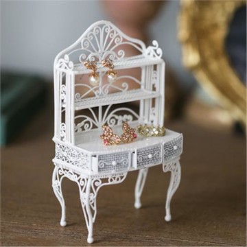 娃娃屋迷你書桌書架家具裝飾品擺飾