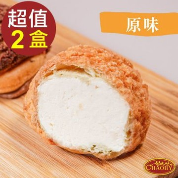 超比食品 甜點夢工廠-原味菠蘿泡芙6入禮盒X2盒