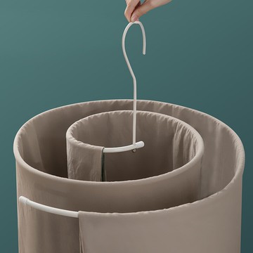 實心螺旋式曬衣架晾被子神器圓形陽臺晾衣架曬被單曬床單架子