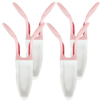 E.dot 美臀神器/盆底肌訓練器 緊實美形翹臀夾 粉色PP材質  4個  23.5 x 10 x 5.5cm