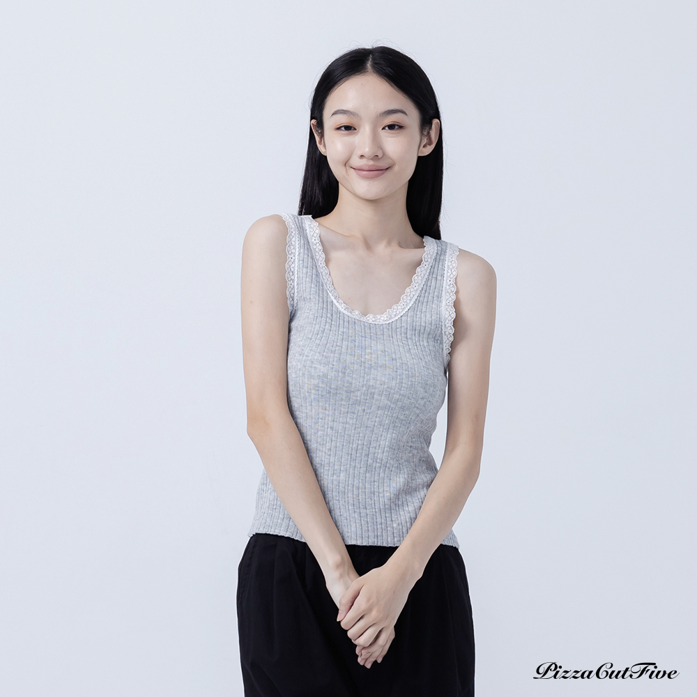 蕾絲滾邊背心 PizzaCutFive PCF252411017
