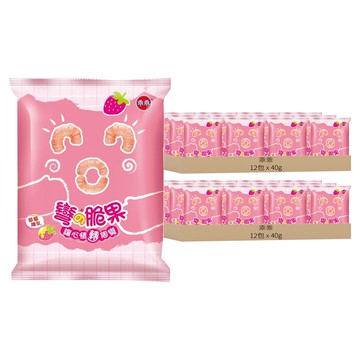 乖乖 玉米脆果 彎的脆果 草莓煉乳  40g  24包