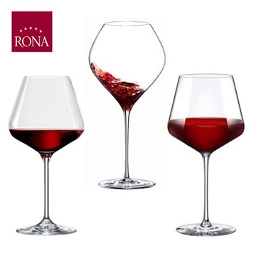 RONA捷克進口水晶玻璃葡萄酒杯大號高腳杯紅酒杯歐式家用勃艮第杯