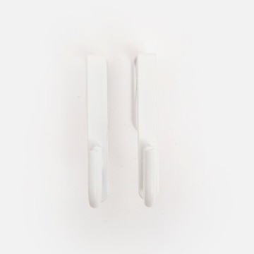 INK鐵製烤漆櫥櫃門板掛勾x2入 白