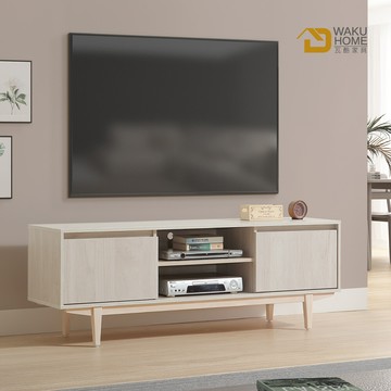 wakuhome 瓦酷家具ariel極簡主義白楓木5尺tv櫃a015-215