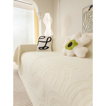 ins奶油風夏季涼感沙發巾夏天一整張沙發蓋布全蓋沙發套罩沙發毯