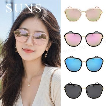 【SUNS】Polarized偏光太陽眼鏡 韓版潮流時尚墨鏡 名媛復古貓眼款 輕量 防眩光 抗UV400 S123