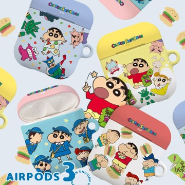 韓國正版KR｜蠟筆小新熱鬧夥伴系列 AirPods耳機套.AirPods3 1/2代AirPodsPro保護套 收納套 Unicorn