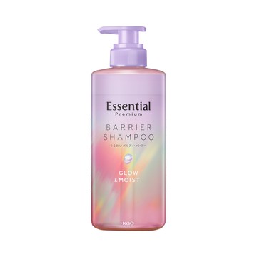 Essential Premium Moisture Barrier Shampoo Glow & Moist Pump 450ml