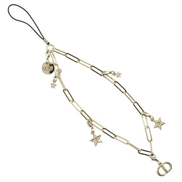 [日本直送] Christian Dior Charm Star Logo 手機掛繩，搭配金金屬星星 [二手]