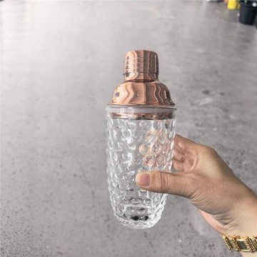 跨境新款350ml玻璃調酒器全套酒吧雞尾酒調酒工具搖酒器調酒杯