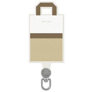 【品牌聯名】plain-me陪覓購物袋旋轉手機掛片/夾片