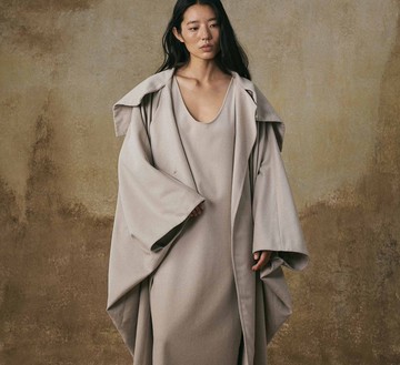 【羊毛繭形】新中式復古 廓形毛子大衣