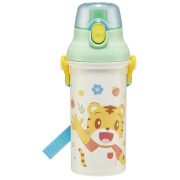 小禮堂 巧虎 兒童彈蓋直飲水壺 480ml Ag+ (米綠招手款)