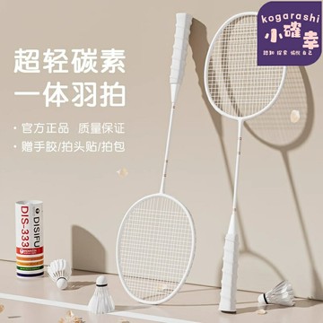 【碳素輕便耐打】羽毛球拍 碳纖維球拍 專業球拍 雙拍套裝 攻防一體 高彈性 官方正品 旗艦店 附雙拍套 業餘訓練比賽通用