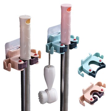 無痕貼拖把架 掃把架 多用掛架 壁架 無痕掛勾 - 雪倫小舖