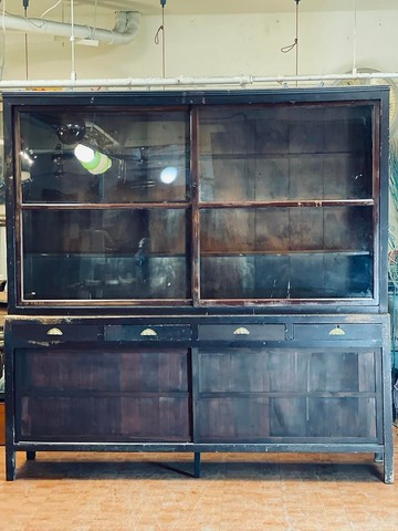 大型檜木展示櫃、可分上下櫃