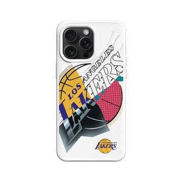 iPhone 15 Pro Max SolidX 白 - NBA - 拼接系列-洛杉磯湖人 L.A. Lakers - Style Mix