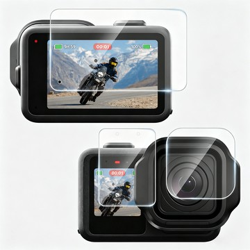 HH GoPro MISSION 1/1 PRO -(大螢幕+前螢幕+鏡頭)-定位秒貼鋼化膜