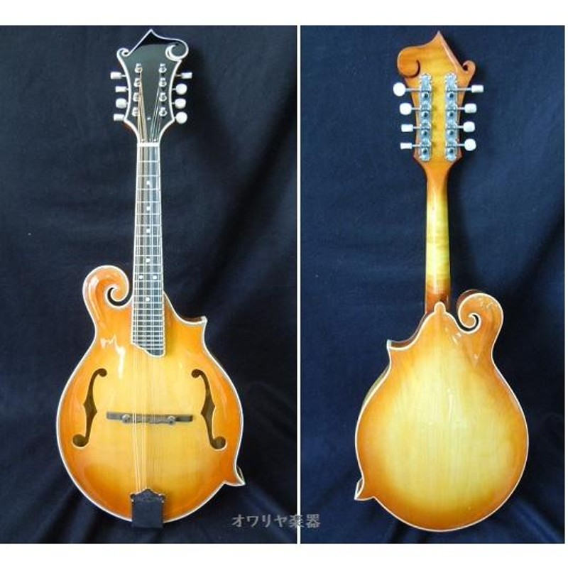 【ジャンク品】フラットマンドリン / Savannah サンバースト フラットマンドリン総単板 表板シダー ハードケースセット f60