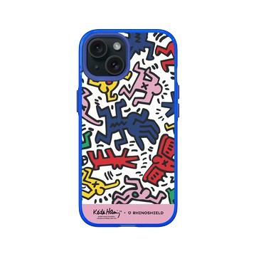 iPhone 15 Clear 激光藍 - Keith Haring - Icons
