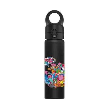 磁吸水壺 AquaStand 不鏽鋼 700cc - 附吸管 黑 - ZOE - 瞬間的喜悅