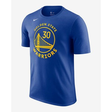 【NIKE】GSW M NK ES NN SS TEE 運動 休閒 藍 短袖上衣 男 金州勇士隊 DR6374-496