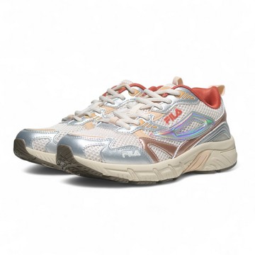 FILA 慢跑鞋 米橘銀 炫彩 復古 運動鞋 女 5J902Z186