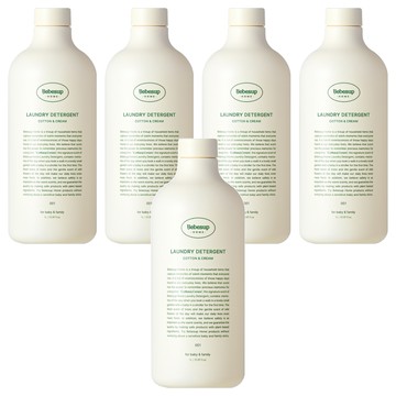 Bebesup 洗衣精 棉花奶油香  1L  5瓶