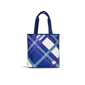 【BEATRIX NEW YORK】美式休閒防潑水經典印花托特包／斜紋格