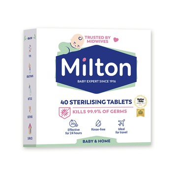 現貨[5公升消毒水只要7元]Milton米爾頓 40錠大錠消毒錠 次氯酸水 居家 嬰幼童有寵物也適用 大掃除必備神器
