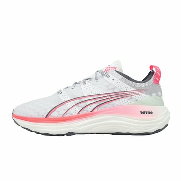 Puma 慢跑鞋 ForeverRun Nitro Wns 女鞋 白 粉 氮氣中底 緩衝 支撐 運動鞋 377758-20
