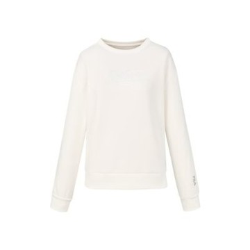 【FILA】女長袖圓領T恤-白色 5TEA-5321-WT
