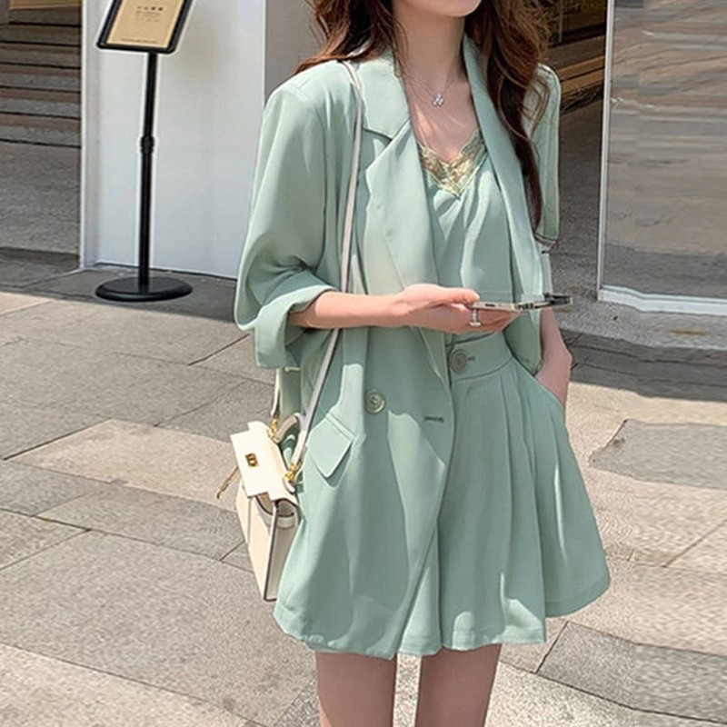 超熱 送料無料 韓国 セットアップ 春コーデ04o ミニワンピース