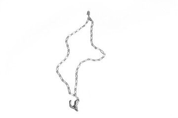 Knot Alphabet 字母項鍊 99.99 純銀 / U /