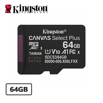 Kingston Canvas Select Plus microSD SDCS3 64G 記憶卡
