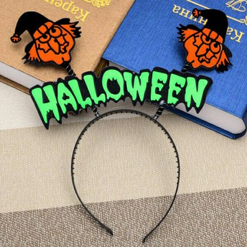萬聖節髮箍 裝扮髮箍 派對髮箍 南瓜髮箍 骷髏髮箍 跳跳髮箍 髮飾 頭飾 頭箍 變裝舞會【BlueCat】【HW0179】