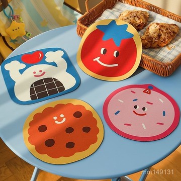 熱銷🔥 隔熱墊 廚房隔熱墊 鍋墊 餐墊 裝飾擺件 折疊杯墊 防燙墊硅藻泥卡通隔熱墊防燙墊廚房餐桌吸水盤子杯墊碗墊餐墊砂鍋