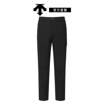 【DESCENTE】GOLF 迪桑特 男士 修身小直筒高爾夫長褲(黑色)