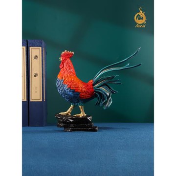 黃銅擺件 《大吉大利》銅雞擺件 銅工藝品 家居飾品 生肖公雞雄雞