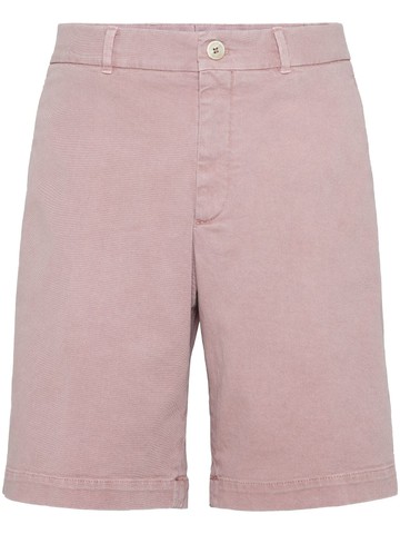 Brunello Cucinelli - denim Bermuda shorts - men - Spandex/Elastane/Cotton - 48 - Pink