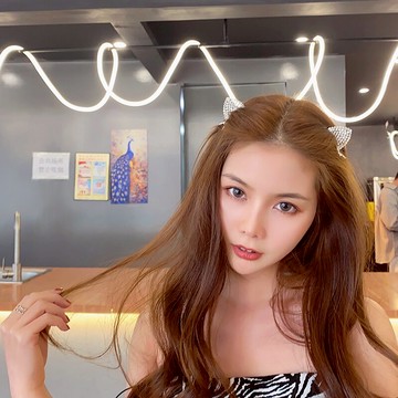 網紅水鉆貓耳朵小發夾小巧精致少女劉海頂夾邊夾發卡頭發夾子頭飾