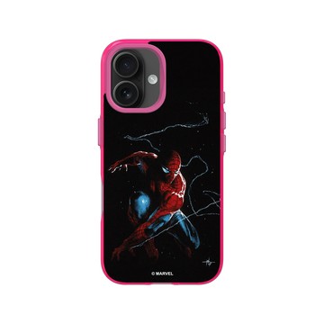 iPhone 16 Clear 粉漾桃 - 迪士尼-漫威 Marvel - 蜘蛛人-準備行動