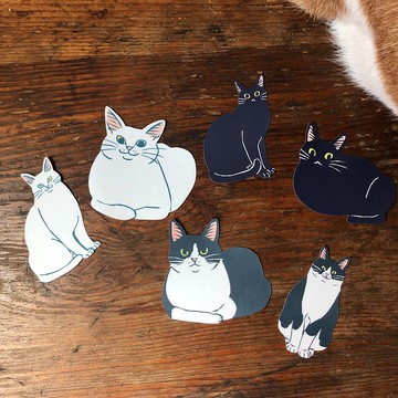 無白邊霧面貼紙 黑白系列