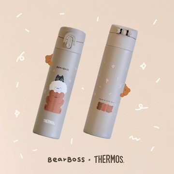 【THERMOS膳魔師】保溫瓶_JNI-403系列_400ml_熊老闆🐻熊熊好朋友