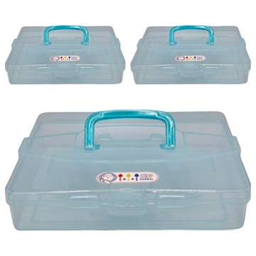 JUSKU 佳斯捷 小波蜜 收納箱  26 x 19.8 x 5.7cm  顏色隨機  3個