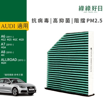 適用AUDI A6(2011~2017) A7(2010~2017) A8三代 冷氣HEPA濾芯 汽車濾網 GAD008