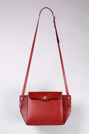 Miss M 紅色 植鞣皮革肩背包/手提包