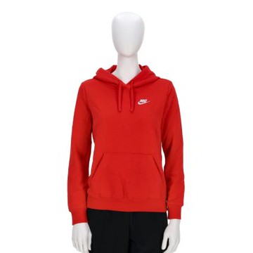 Nike As W Nsw Club Flc Std Po Hdy 女款 紅色 連帽 帽T 長袖 DQ5794-657
