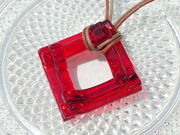 彩色玻璃 (Irogasane [康乃馨]) 項鍊 [尺寸可選] [定做]